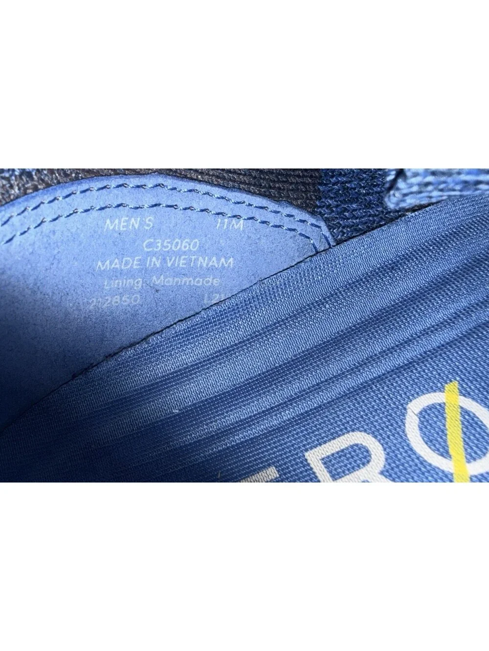 Cole Haan C35060 Size 11 Men's Zerogrand Stichlite Workout Sneaker Blue